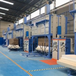 高溫升降爐安裝現場